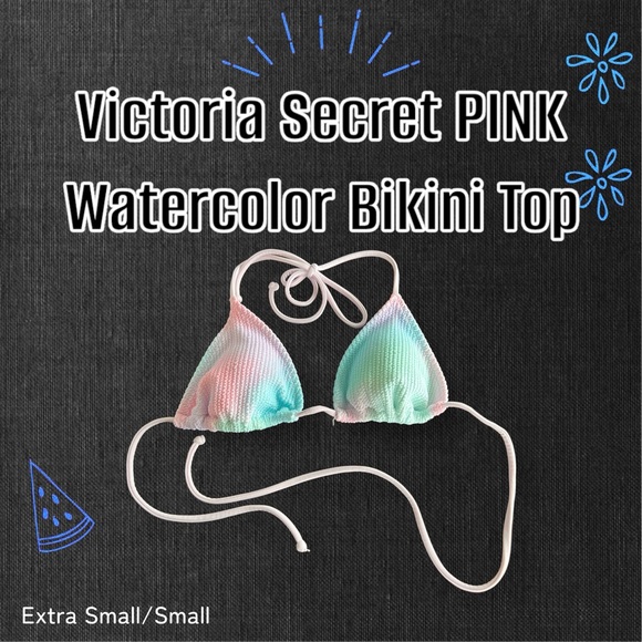 PINK Victoria's Secret Other - Victoria Secret PINK Watercolor Bikini Top